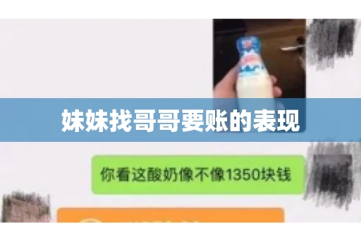 妹妹找哥哥要账的表现