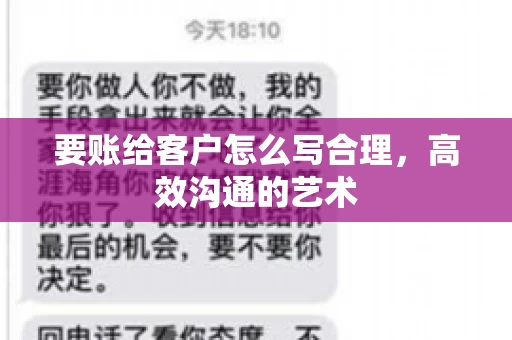 要账给客户怎么写合理，高效沟通的艺术