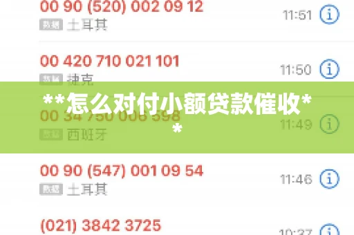 **怎么对付小额贷款催收** **怎么对付小额贷款催收**