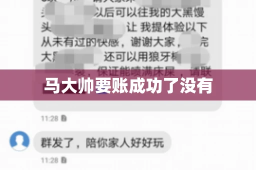 马大帅要账成功了没有