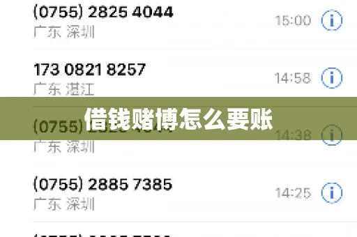 借钱赌博怎么要账