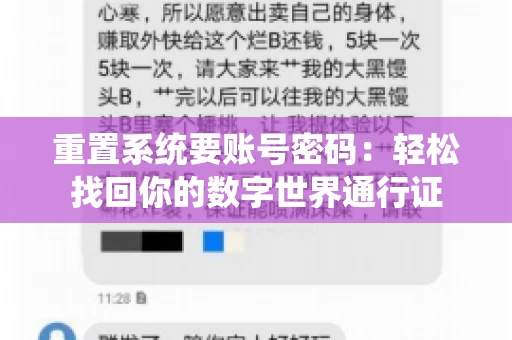 重置系统要账号密码：轻松找回你的数字世界通行证