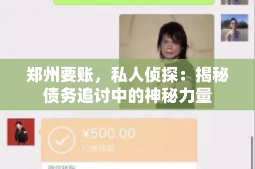 郑州要账，私人侦探：揭秘债务追讨中的神秘力量